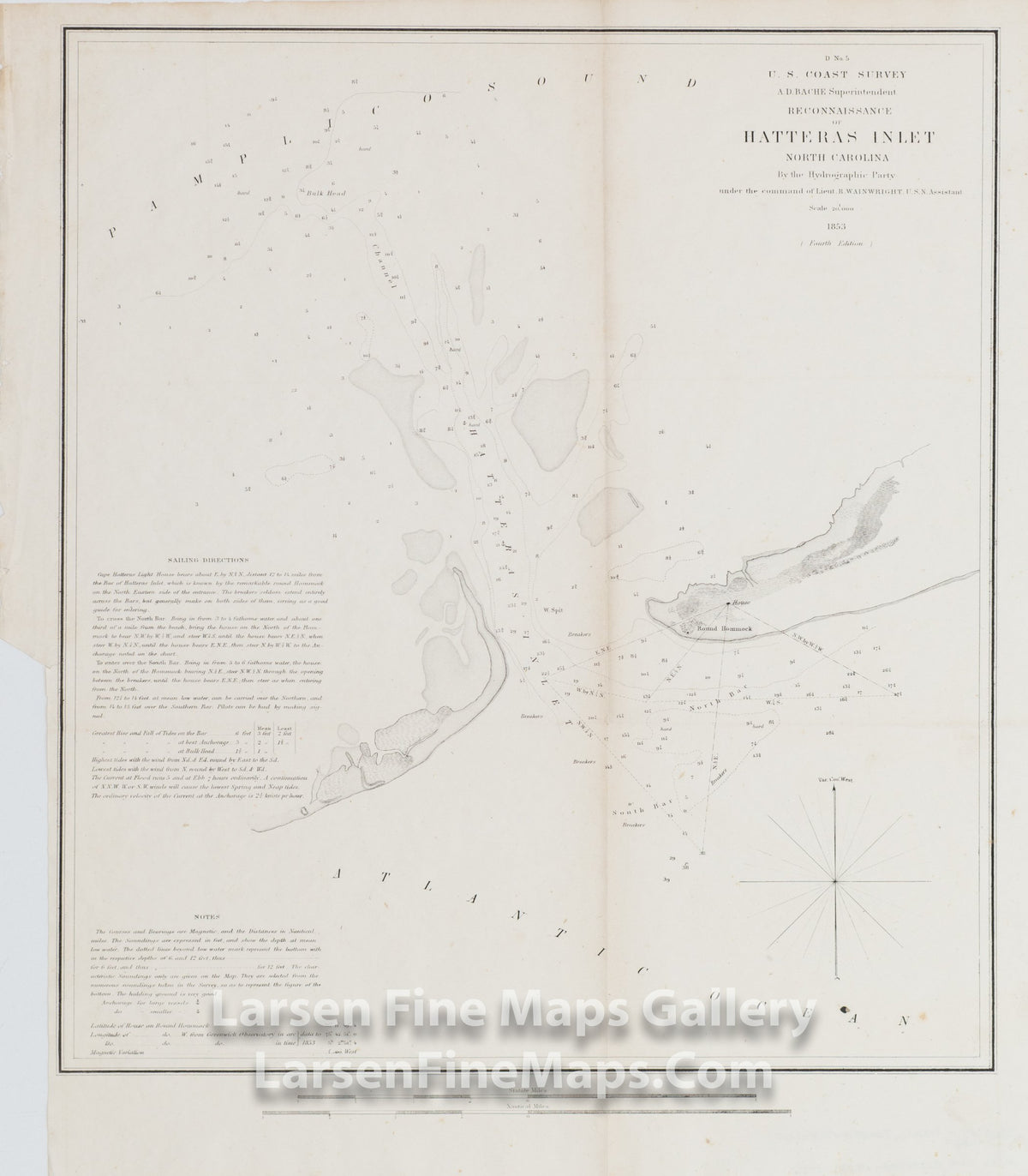 Reconnaissance of Hatteras Inlet North Carolina U.S. Coast Survey