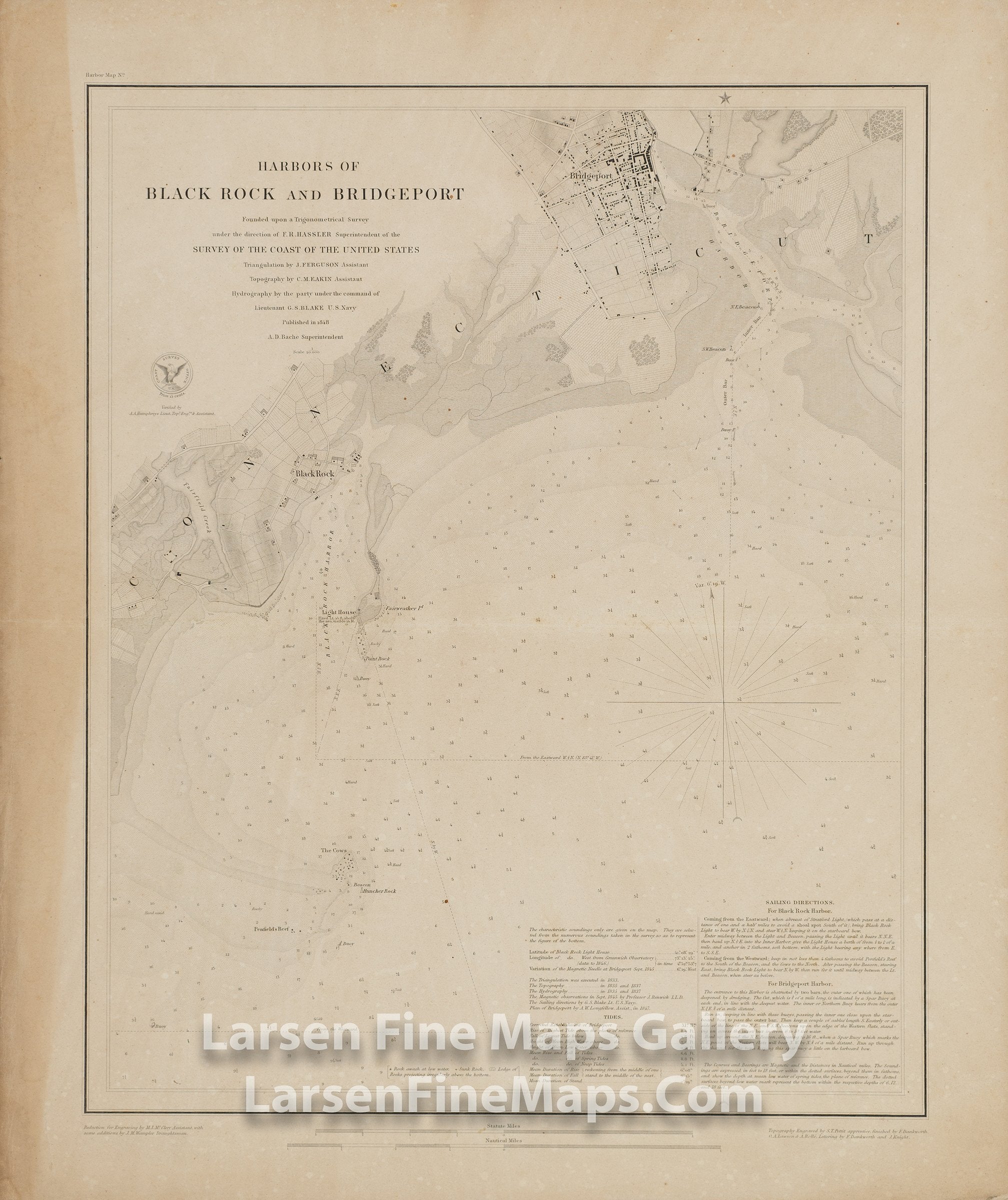 Harbors of Black Rock and Bridgeport U.S. Coast Survey