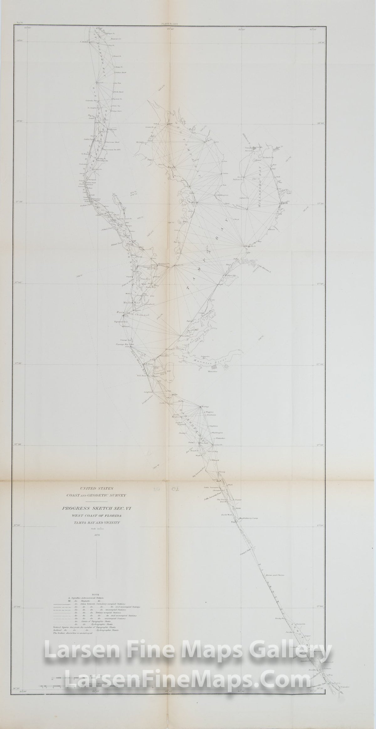 Progress Sketch Sec. VI, West Coast of Florida Tampa Bay and Vicinity U.S. Coast Survey