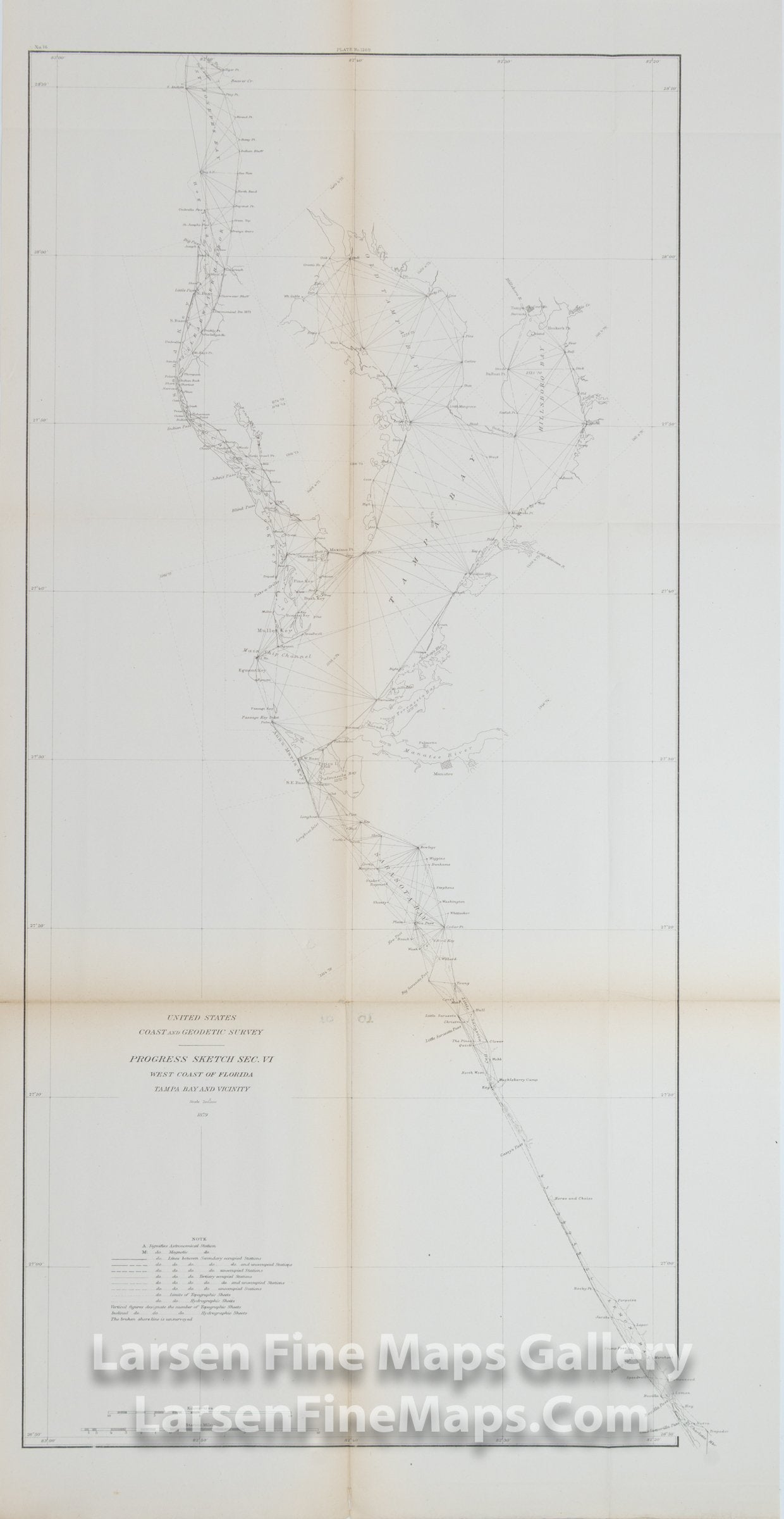 Progress Sketch Sec. VI, West Coast of Florida Tampa Bay and Vicinity U.S. Coast Survey