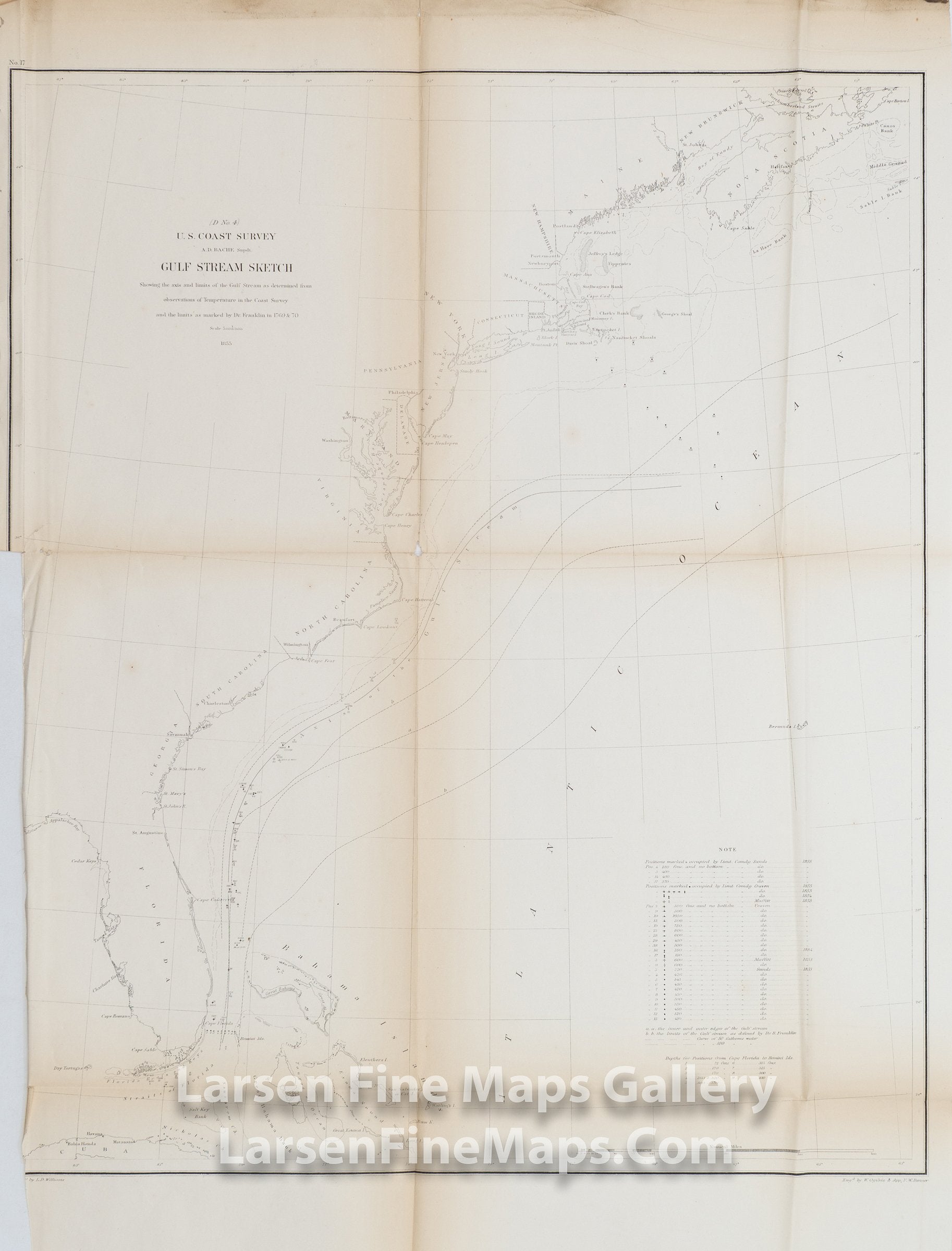 D No. 4, Gulf Stream Explorations, U.S. Coast Survey