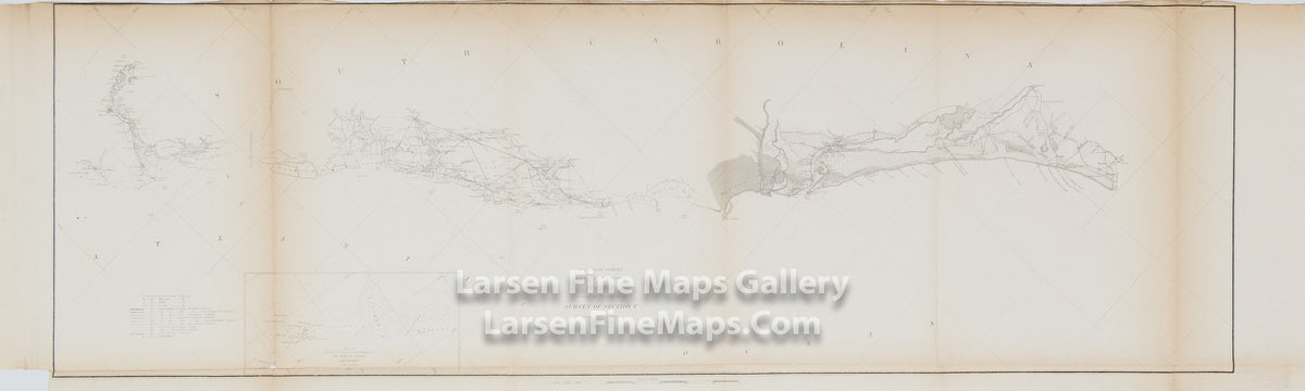 Sketch E Showing the Progress of the Survey of Section V From 1847 to 1855, U.S. Coast Survey